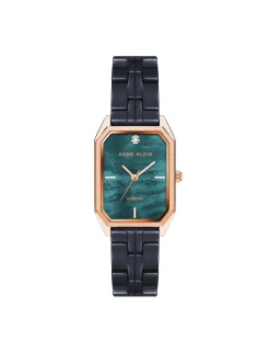Shop Anne Klein Octagonal Ceramic Diamond Dial Watch