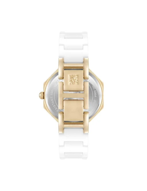 Hot Anne Klein Octagonal Ceramic Diamond Dial Bracelet Watch