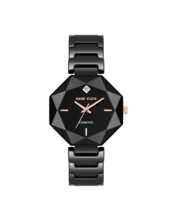 Hot Anne Klein Octagonal Ceramic Diamond Dial Bracelet Watch