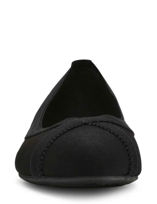 Shop Anne Klein Odiera Comfort Flat Black Stretch