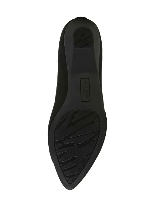 Shop Anne Klein Odiera Comfort Flat Black Stretch