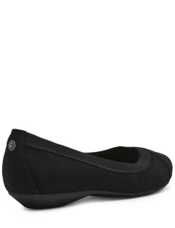 Shop Anne Klein Odiera Comfort Flat Black Stretch