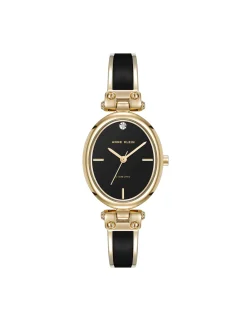 Best Sale Anne Klein Oval Diamond Accented Bangle Watch