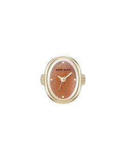 Cheap Anne Klein Oval Gemstone Ring Watch