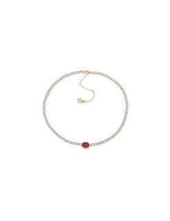 Store Anne Klein Oval Pendant Necklace