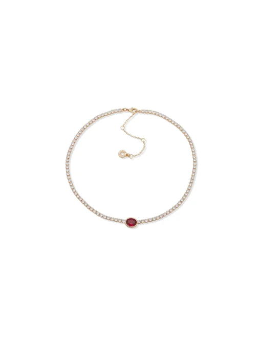 Store Anne Klein Oval Pendant Necklace