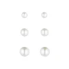 Fashion Anne Klein Pearl Studs Earring Trio