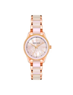 Fashion Anne Klein Pearlescent Acetate Link Bracelet Watch