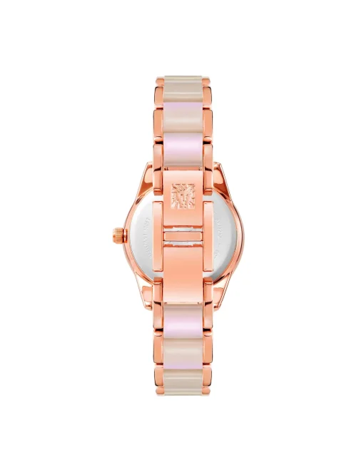 Fashion Anne Klein Pearlescent Acetate Link Bracelet Watch