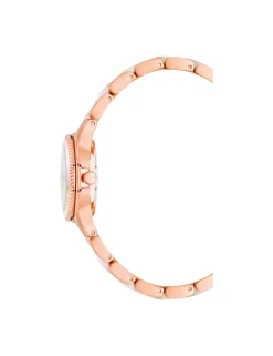 Fashion Anne Klein Pearlescent Acetate Link Bracelet Watch