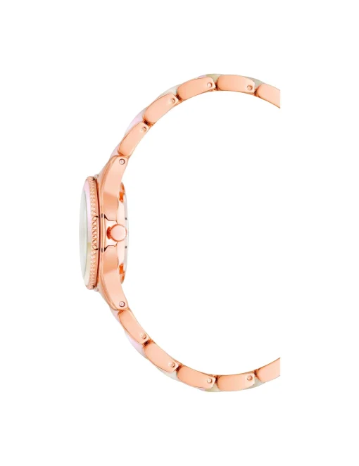 Fashion Anne Klein Pearlescent Acetate Link Bracelet Watch
