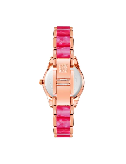 Fashion Anne Klein Pearlescent Acetate Link Bracelet Watch