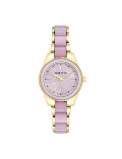 Fashion Anne Klein Pearlescent Acetate Link Bracelet Watch