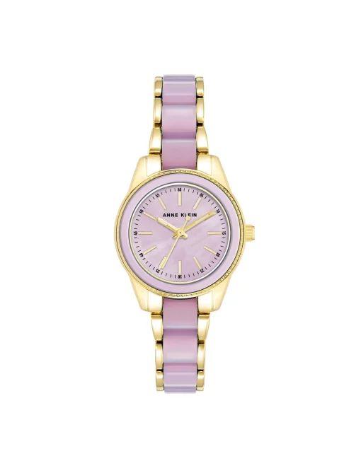 Fashion Anne Klein Pearlescent Acetate Link Bracelet Watch