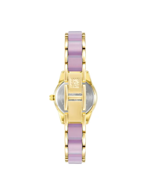 Fashion Anne Klein Pearlescent Acetate Link Bracelet Watch