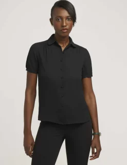 Store Anne Klein Peter Pan Collar Blouse Anne Black