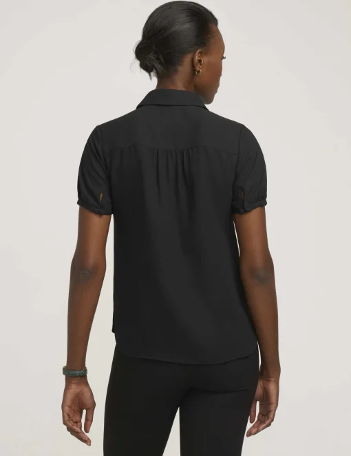 Store Anne Klein Peter Pan Collar Blouse Anne Black