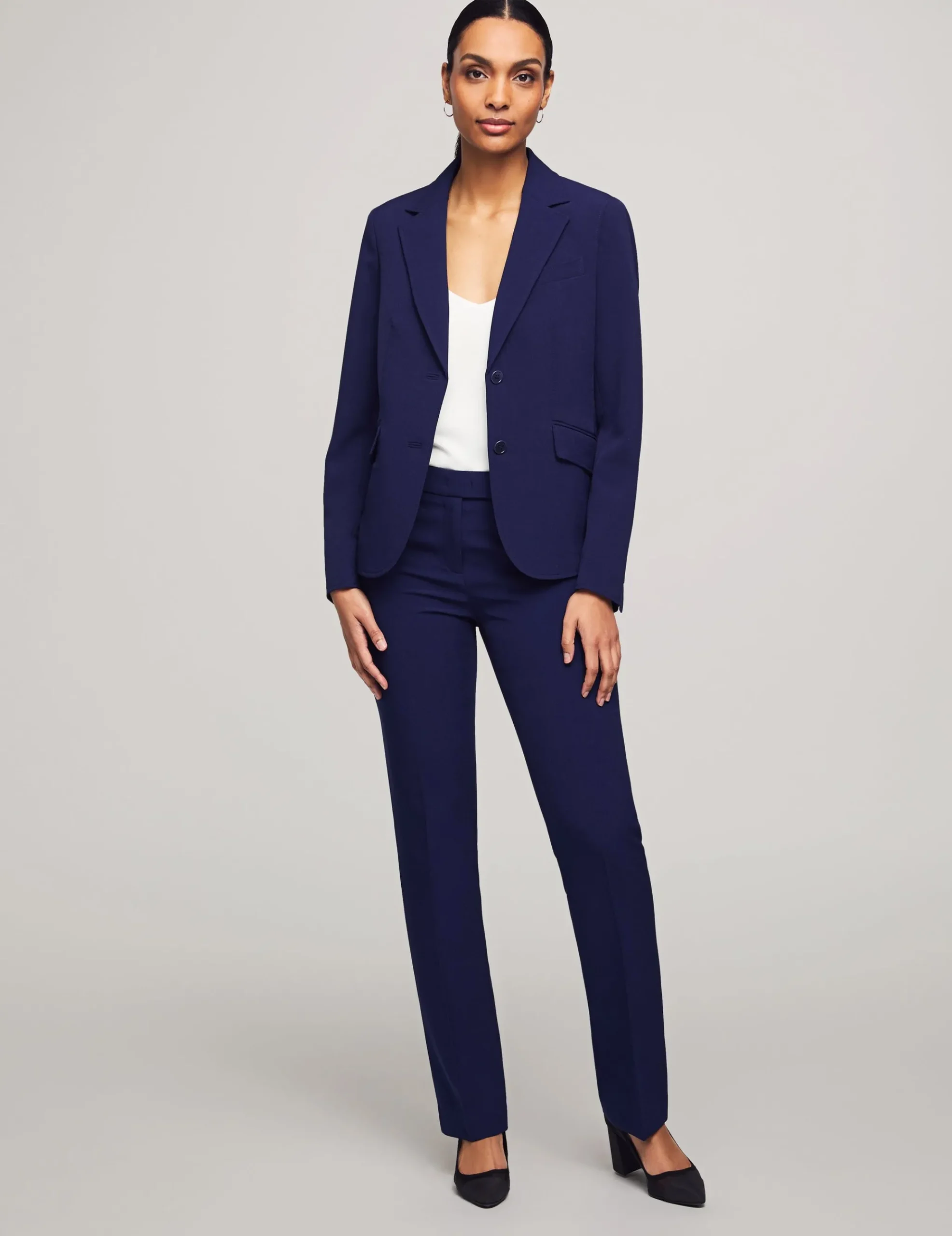 Discount Anne Klein Petite Executive Collection 3-Pc. Pants And Skirt Suit Set Navy