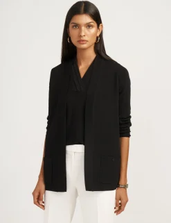 Cheap Anne Klein Petite Two Pocket Malibu Cardigan Anne Black