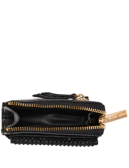 Clearance Anne Klein 2 Piece Envelope Flap Curved Wallet With Rhinestones