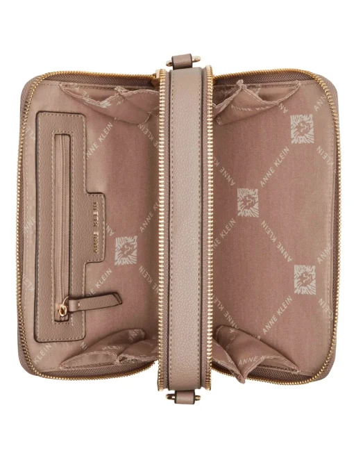 Shop Anne Klein 3 Piece Gift Set With Double Zip Camera Crossbody
