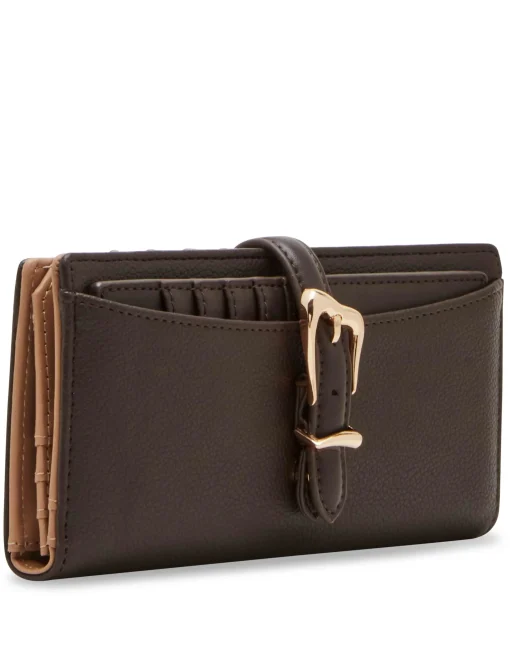 Clearance Anne Klein 2 Piece Gift Set With Sculpted Buckle Wallet And Removeable Card Organizer