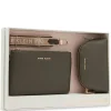 Cheap Anne Klein 3 Piece Pouch Gift Set With Web Detailing Dark olive