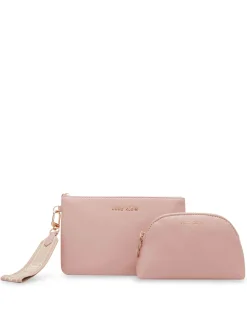 Clearance Anne Klein 3 Piece Pouch Gift Set With Web Detailing Rosewater
