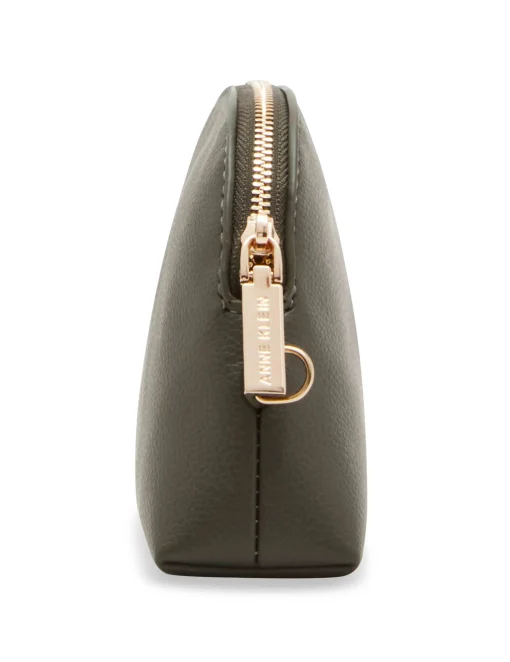 Cheap Anne Klein 3 Piece Pouch Gift Set With Web Detailing Dark olive
