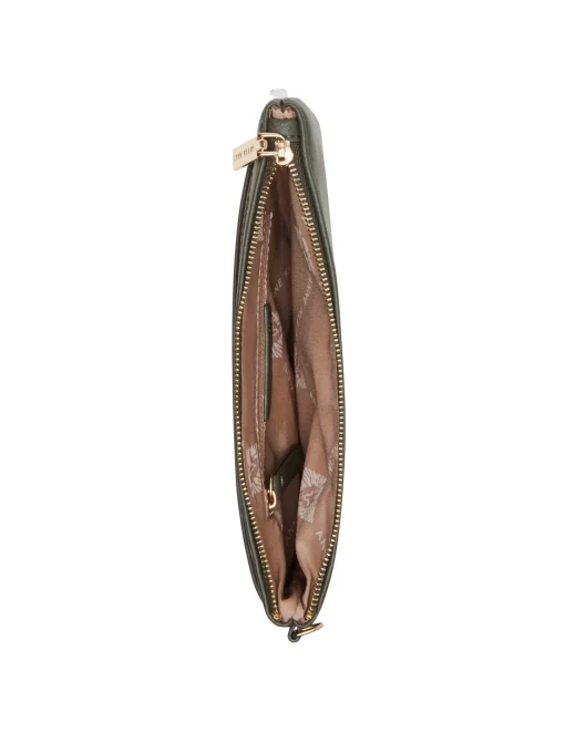 Cheap Anne Klein 3 Piece Pouch Gift Set With Web Detailing Dark olive