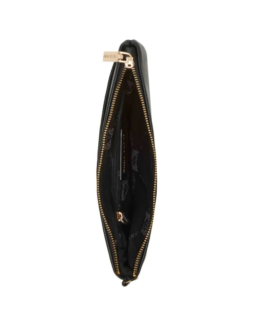 Cheap Anne Klein 3 Piece Pouch Gift Set With Web Detailing Black