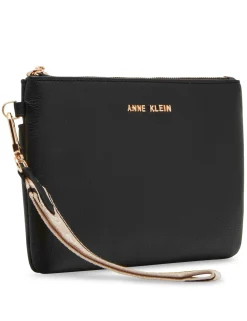 Cheap Anne Klein 3 Piece Pouch Gift Set With Web Detailing Black