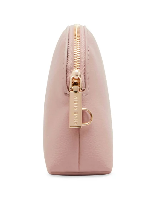 Clearance Anne Klein 3 Piece Pouch Gift Set With Web Detailing Rosewater