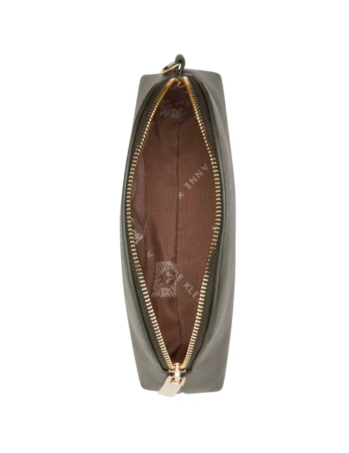 Cheap Anne Klein 3 Piece Pouch Gift Set With Web Detailing Dark olive