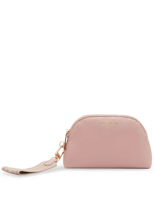 Clearance Anne Klein 3 Piece Pouch Gift Set With Web Detailing Rosewater