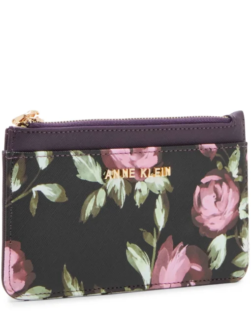 Best Sale Anne Klein Printed Pouch With Backside Organizer