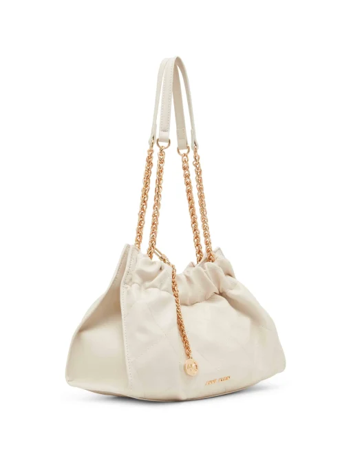 Cheap Anne Klein Quilted Stitched Cinched Closure Satchel