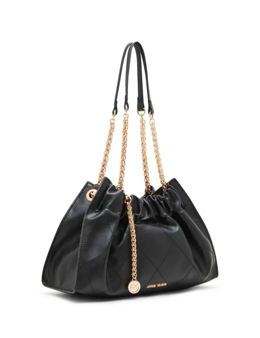 Cheap Anne Klein Quilted Stitched Cinched Closure Satchel