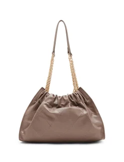 Cheap Anne Klein Quilted Stitched Cinched Closure Satchel