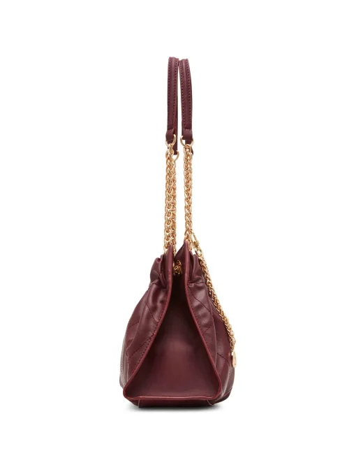 Cheap Anne Klein Quilted Stitched Cinched Closure Satchel