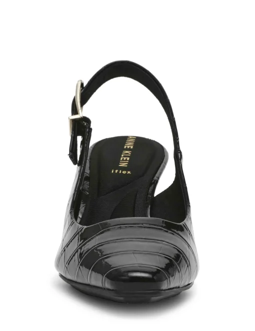 Shop Anne Klein Ritzy Dress Pump Black Croc