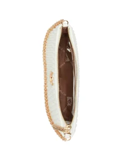 Clearance Anne Klein Ruched Crossbody With Chain Swag
