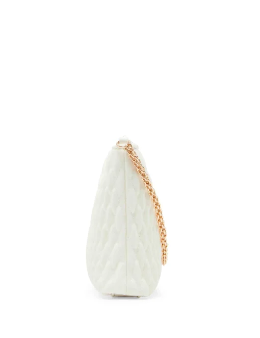Best Anne Klein Ruched Crossbody With Chain Swag
