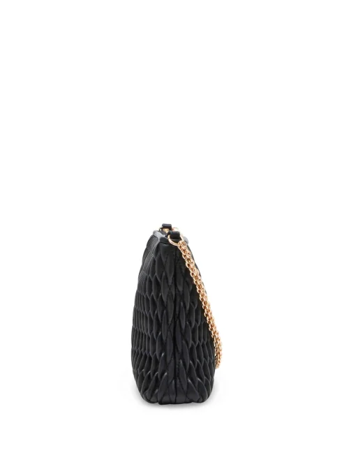 Clearance Anne Klein Ruched Crossbody With Chain Swag