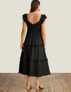 Outlet Anne Klein Ruffled Tier Midi Dress