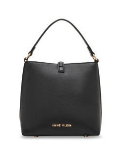 Hot Anne Klein Sculpted Buckle Bucket Bag