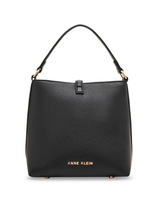 Hot Anne Klein Sculpted Buckle Bucket Bag