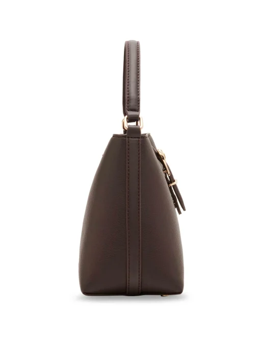 Hot Anne Klein Sculpted Buckle Bucket Bag