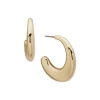 Cheap Anne Klein Sculptural Gold Hoop