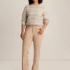 Flash Sale Anne Klein Sequin Stripe Pullover Latte Multi